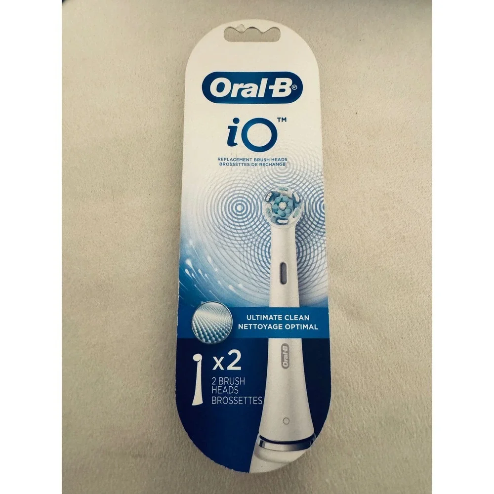 Oral-B iO Ultimate Clean Replacement Brush Heads White 2 Count 069055128619